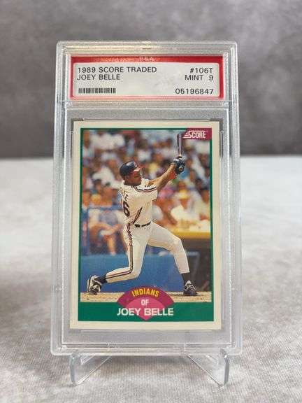Albert (Joey) Belle Rookie Card 1989 Score Traded PSA 9