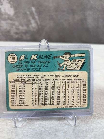 1965 Topps baseball: Ed Mathews, Ritchie Allen, Al Kaline