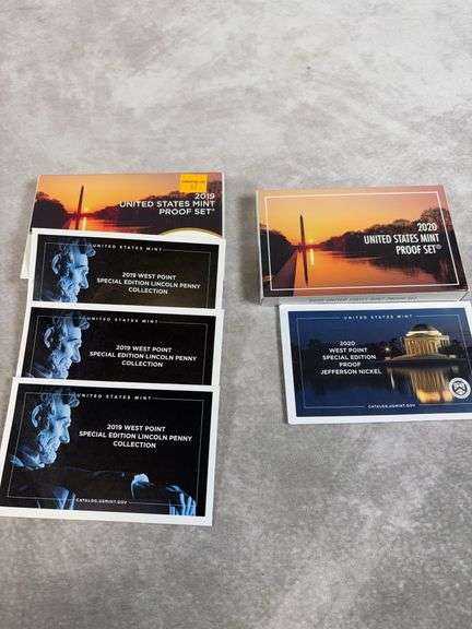 2019 & 2020 US Mint Proof Sets With Special West Point Coins