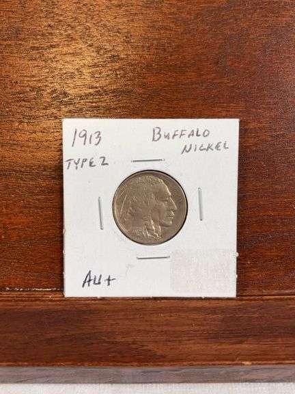 1913 Type 2 Buffalo Nickel AU