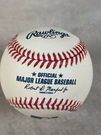 Carlos Baerga Signed ROMLB Inscribed 2 HR L&R 4/8/93