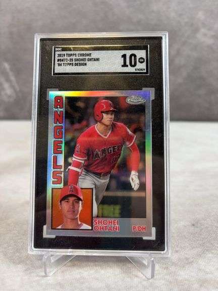 Shohei Ohtani 2019 Topps Chrome SGC 10, gem mint