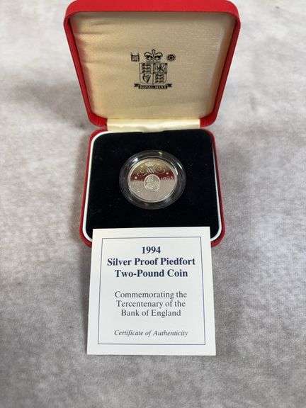 1994 Silver Proof Piedfort Two-Pound Coin