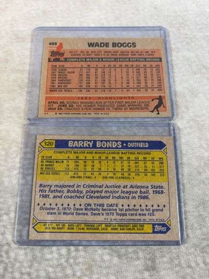 Baseball Rookie lot of 7 : Pedro Martinez, Derek Jeter, Griffey Jr., Bonds, Bogs