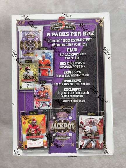 2026 Wild Card Football 5 Card Draw Stacked Deck Jumbo Sealed Box