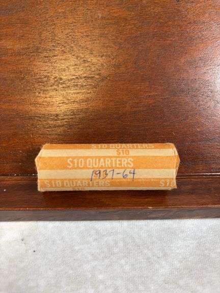 Roll Of 40 Silver Washington Quarters