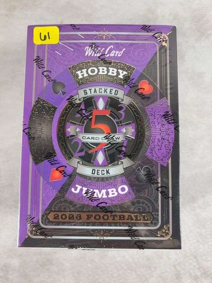 2026 Wild Card Football 5 Card Draw Stacked Deck Jumbo Sealed Box