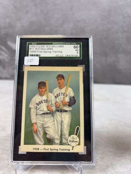 1959 Fleer, Ted Williams, First Spring Training 1938, SGC- EX