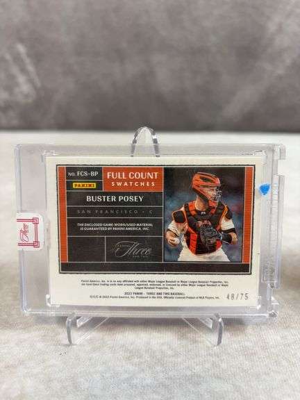 Miguel Cabrera & Buster Posey jumbo and full count swatches