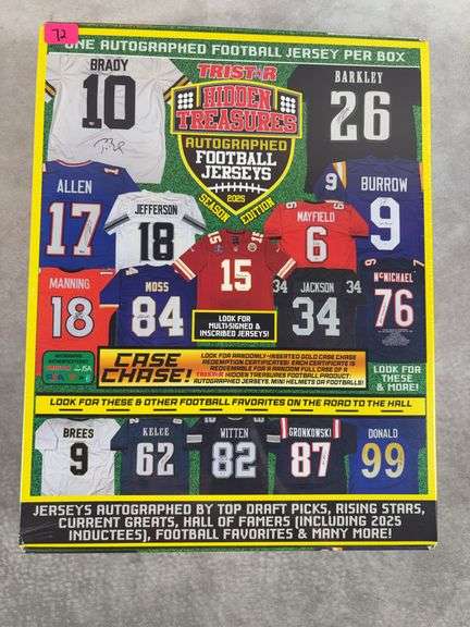 2025 Tristar Hidden Treasures Autographed Football Jersey Box