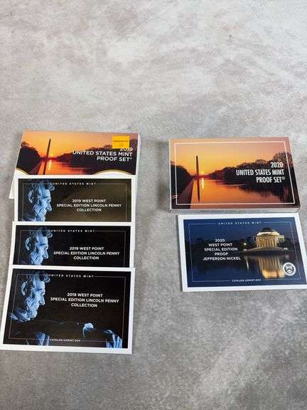 2019 & 2020 US Mint Proof Sets With Special West Point Coins