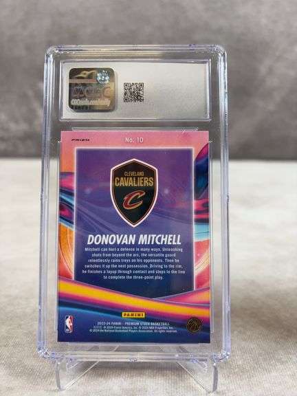 Donovan Mitchell Premium Stock Silver Anti Gravity CGC 10