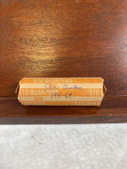 Roll Of Silver Washington Quarters