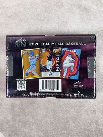 2026 Leaf Metal Baseball Sealed Hobby Box 5 Autographs