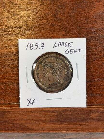1853 Large Cent XF