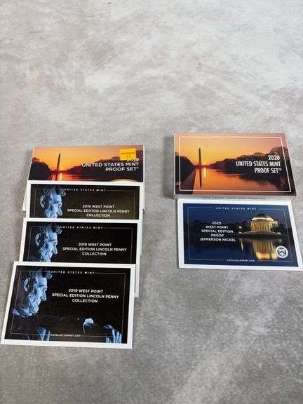 2019 & 2020 US Mint Proof Sets With Special West Point Coins