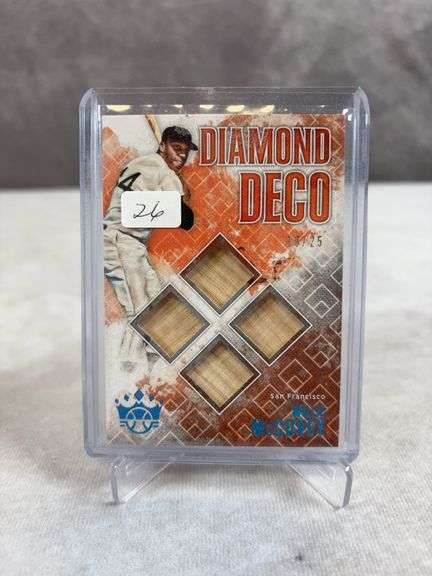 Willie McCovey, Diamond Deco numbered game used bat