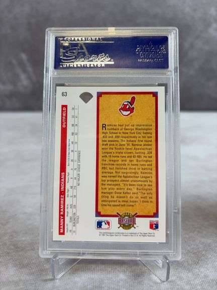 Manny Ramirez Rookie Card 1992 Upper Deck #63 PSA 10