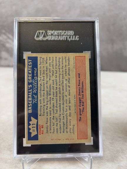 1959 Fleer, Ted Williams, First Spring Training 1938, SGC- EX