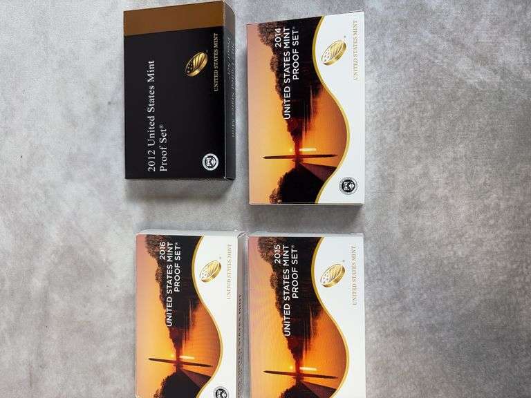 2012, 2014, 2015, 2016 US Mint Proof Sets