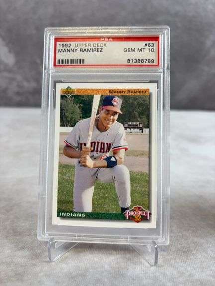 Manny Ramirez Rookie Card 1992 Upper Deck #63 PSA 10