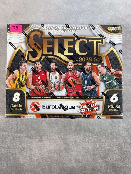 2025/26 Select Euroleague Sealed Hobby Box 3 Autograph/Memorabilia