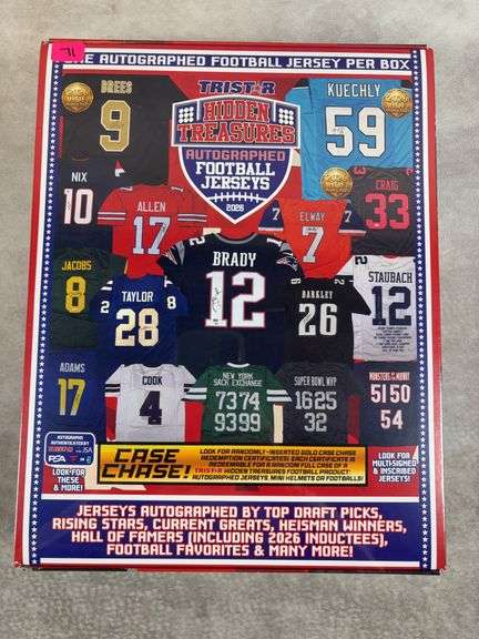 2026 Tristar Hidden Treasures Autographed Football Jersey Box