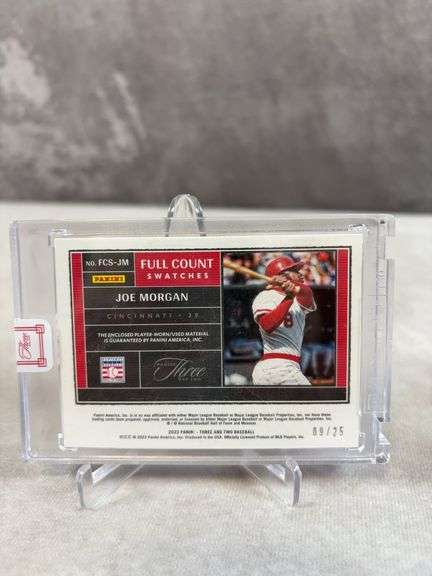 Cincinnati Reds full count swatches: Joe Morgan & Barry Larkin