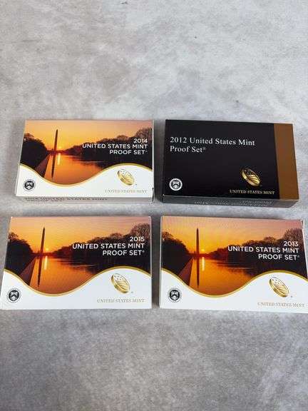 2012, 2013, 2014, 2015 US Mint Proof Sets