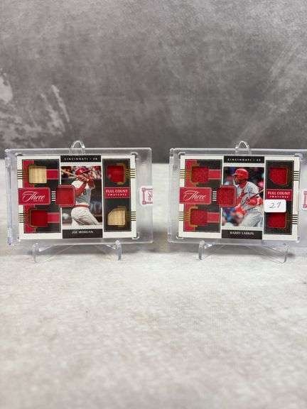 Cincinnati Reds full count swatches: Joe Morgan & Barry Larkin