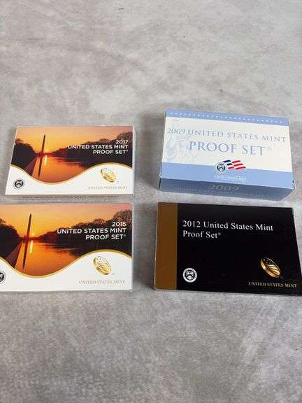2009, 2012, 2015, 2017 US Mint Proof Sets
