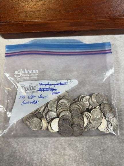 100 Silver Roosevelt Dimes