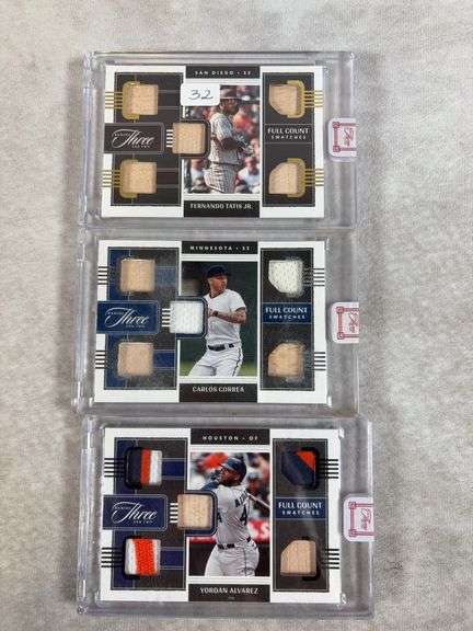 Tatis Jr., Correa & Y. Alvarez full count swatches