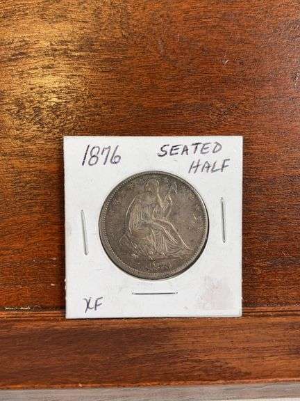 1876 Seated Half XF Details