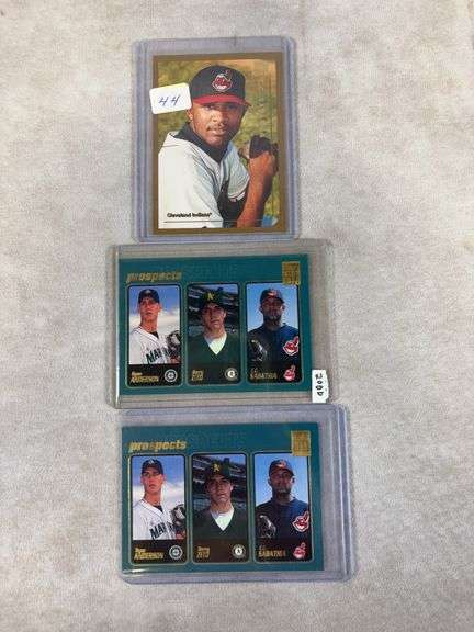 1999 Topps Traded CC Sabathia RC & 2 Prospects Topps RC