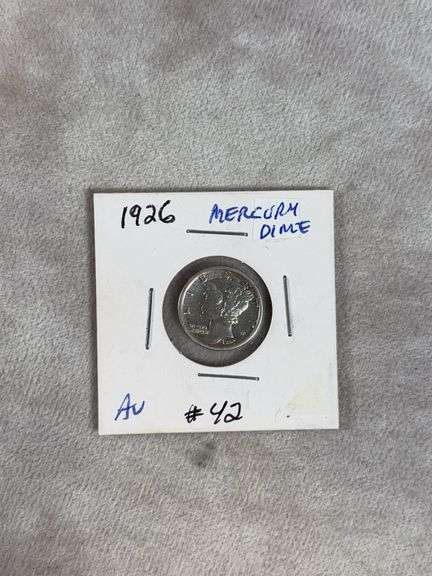 1926 Mercury Dime AU