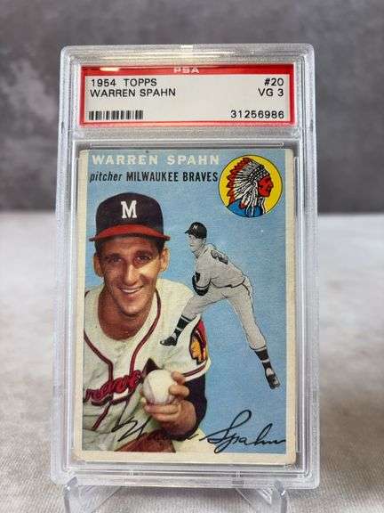 1954 Topps Warren Spahn PSA 3