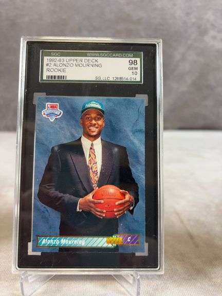 1992-93 Alonzo Mourning SGC 10 RC