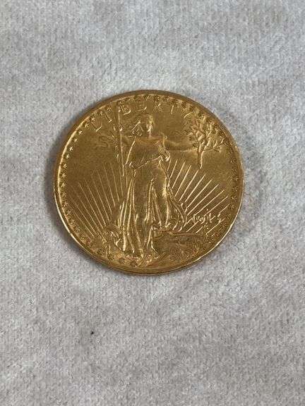 1913D 20 Dollar Saint Gaudens Gold Piece UNC