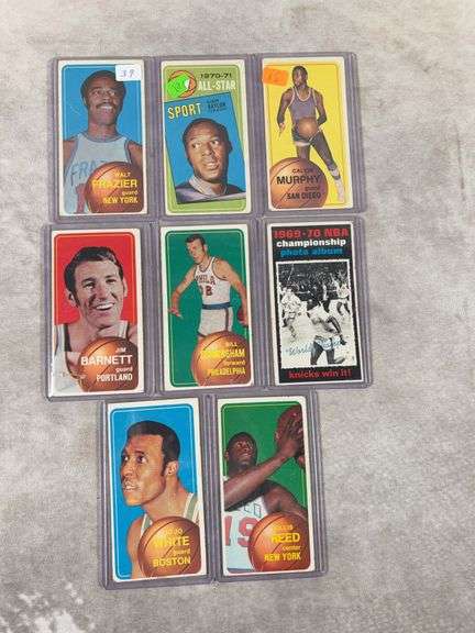 8 Card 1970s Tall boy basketball Lot (Stars)