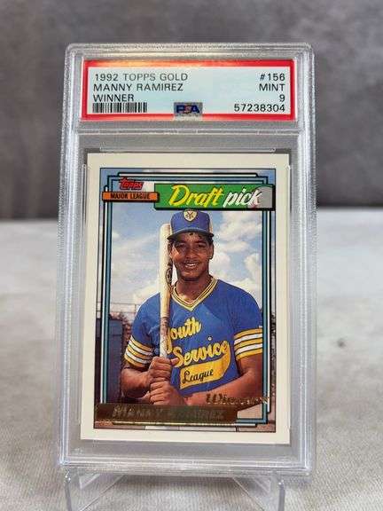 1992 Topps Gold Manny Ramirez PSA 9