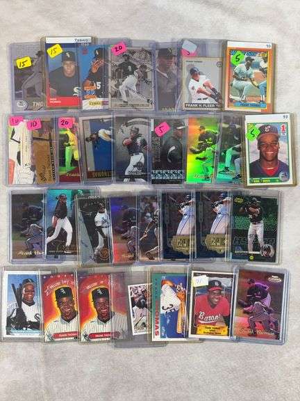 31x Frank Thomas RC and Inserts Lot (Barrons ML Card & Topps & Score)
