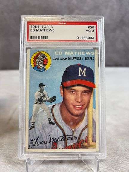 1954 Topps Ed Matthews PSA 3