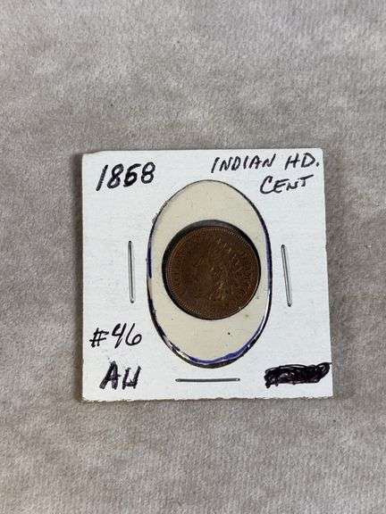 1868 Indian Head Penny AU