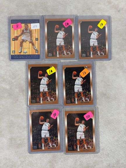 7x 1998-99 Dirk Nowitzki RC Lot ( 6 topps & 1 UD)