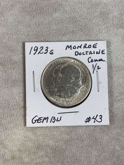 1923S Monroe Doctrine Comm. Half UNC
