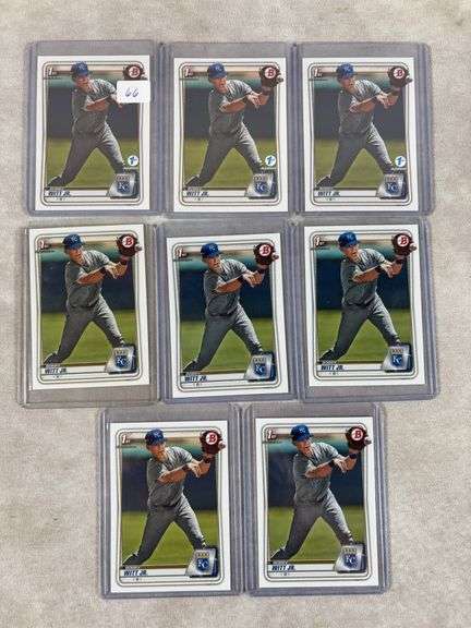 8x 2020 Bobby Witt Jr. RC Lot (Includes 3 1st editions)
