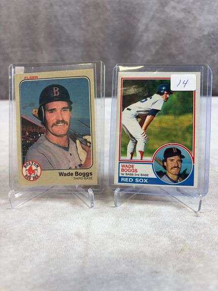 2x 1983 Wade Boggs RC (1- topps & 1-fleer)