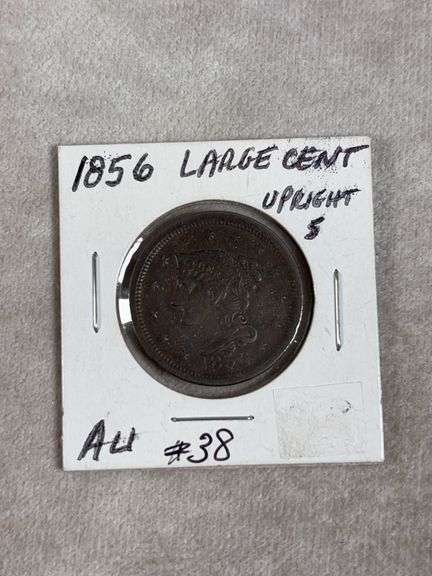 1856 Large Cent AU