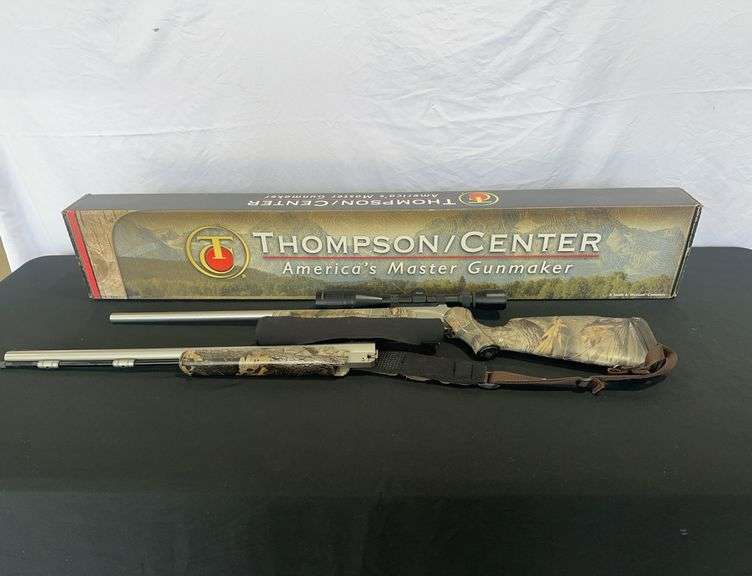 Encore Thompson Rochester Center Arms 22-50 REM. (3) Interchangeable Barrel 22-250, 7mm Barrel w/ Le
